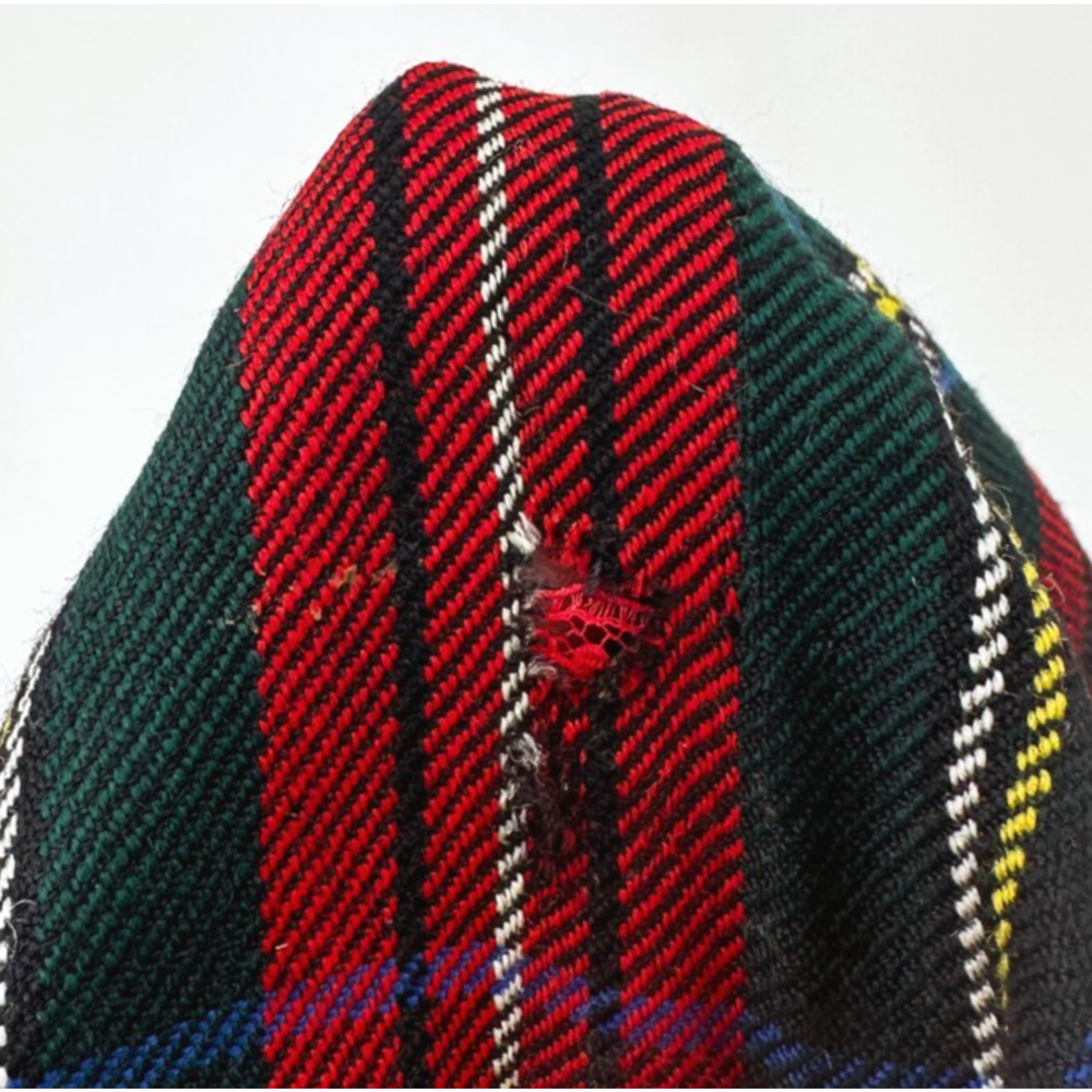 VTG Land's End 100% Wool Tartan Plaid Skirt 8 Made In England Preppy Academia - Picture 9 of 9